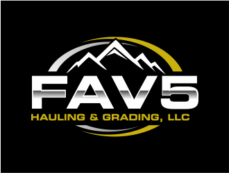 FAV5 Hauling & Grading, LLC logo design by Girly