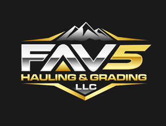 FAV5 Hauling & Grading, LLC logo design by megalogos