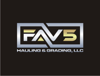 FAV5 Hauling & Grading, LLC logo design by rief