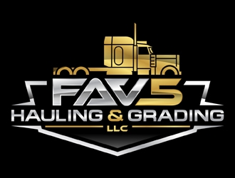 FAV5 Hauling & Grading, LLC logo design by MAXR