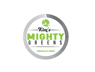 Kims Mighty Greens logo design by SiliaD