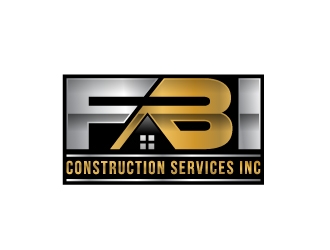 FBI Construction services inc  logo design by nexgen