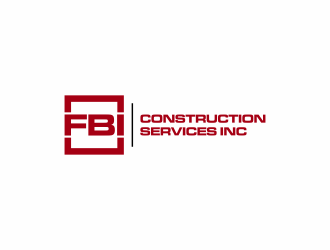 FBI Construction services inc  logo design by ammad