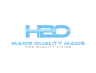 H2O Maids Quality Maids for Quality Living logo design by Landung