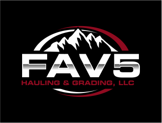 FAV5 Hauling & Grading, LLC logo design by Girly