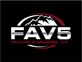 FAV5 Hauling & Grading, LLC logo design by Girly