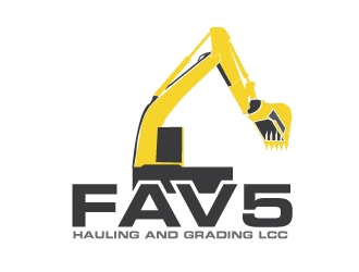FAV5 Hauling & Grading, LLC logo design by ElonStark