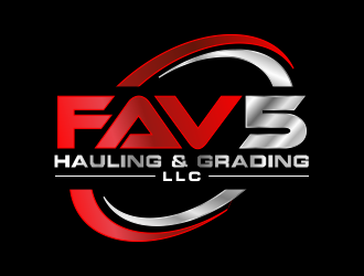 FAV5 Hauling & Grading, LLC logo design by akhi