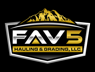 FAV5 Hauling & Grading, LLC logo design by mikael