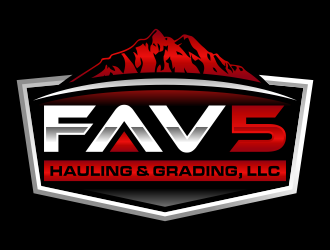 FAV5 Hauling & Grading, LLC logo design by mikael