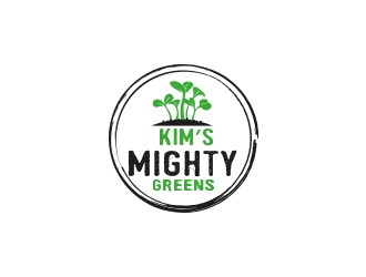 Kims Mighty Greens logo design by shahalam