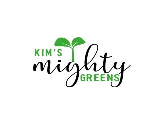 Kims Mighty Greens logo design by shahalam
