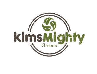 Kims Mighty Greens logo design by Marianne