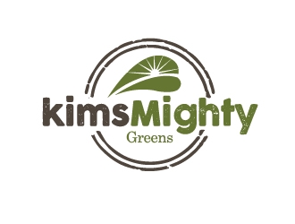 Kims Mighty Greens logo design by Marianne