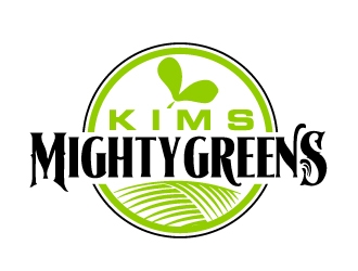 Kims Mighty Greens logo design by ElonStark