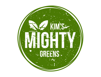Kims Mighty Greens logo design by Girly
