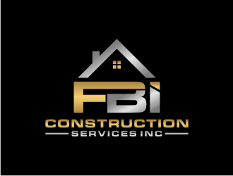 FBI Construction services inc  logo design by bricton