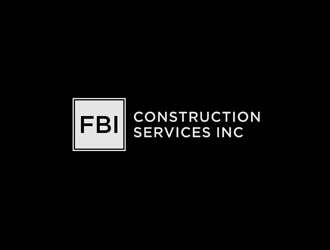 FBI Construction services inc  logo design by bomie