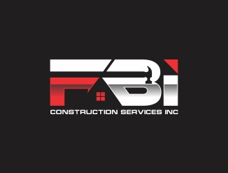 FBI Construction services inc  logo design by rokenrol
