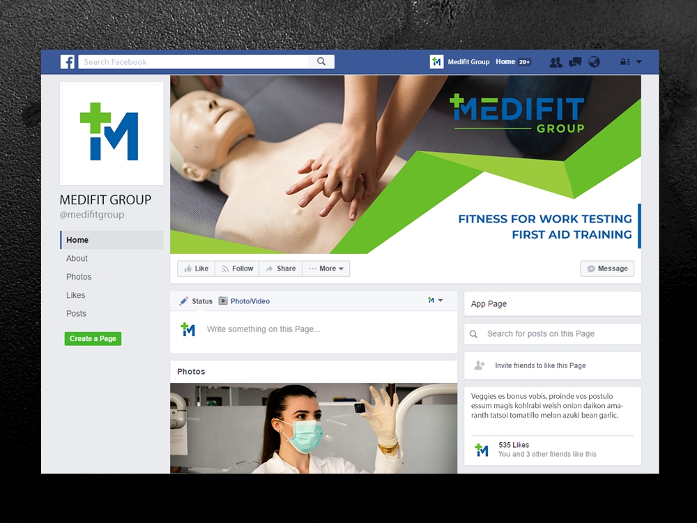 MediFit Group logo design by akilis13