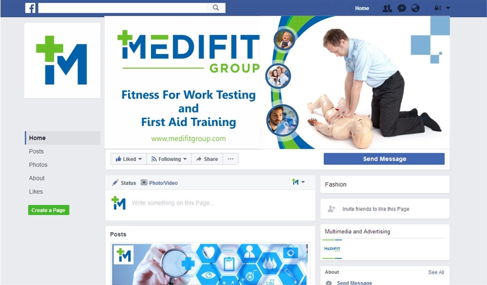 MediFit Group logo design by ManishKoli