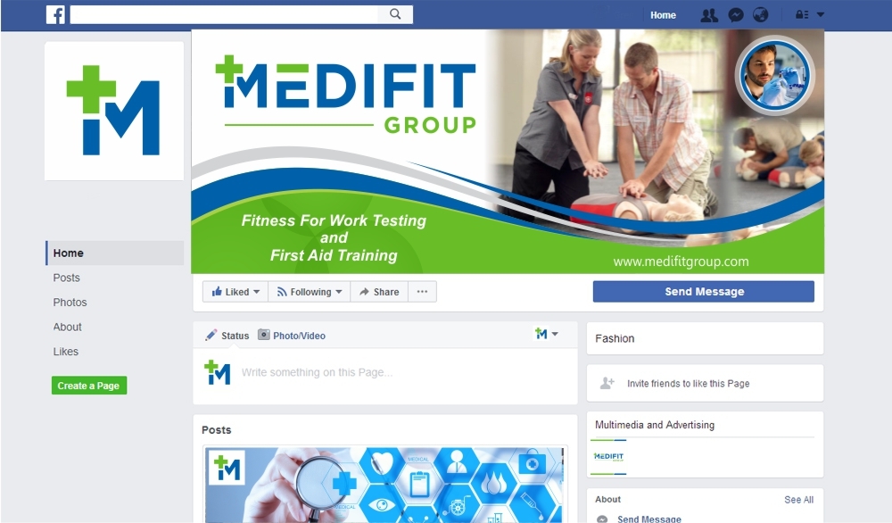 MediFit Group logo design by ManishKoli