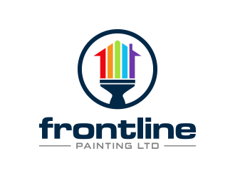 frontline painting logo design by lexipej