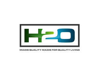 H2O Maids Quality Maids for Quality Living logo design by Gravity