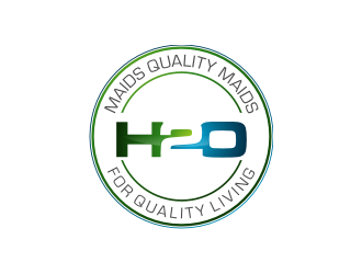 H2O Maids Quality Maids for Quality Living logo design by Gravity
