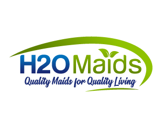 H2O Maids Quality Maids for Quality Living logo design by akilis13