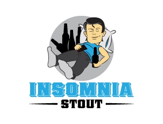 Insomnia Stout logo design by KDesigns