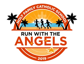 Run with the Angels logo design by CreativeMania