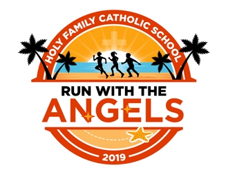 Run with the Angels logo design by CreativeMania