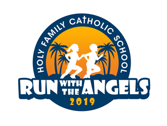 Run with the Angels logo design by kunejo