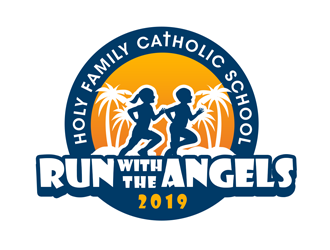 Run with the Angels logo design by kunejo