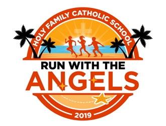 Run with the Angels logo design by CreativeMania