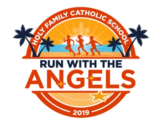 Run with the Angels logo design by CreativeMania