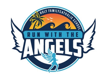 Run with the Angels logo design by REDCROW
