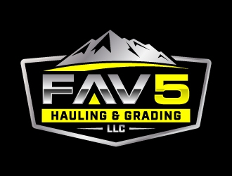 FAV5 Hauling & Grading, LLC logo design by jaize