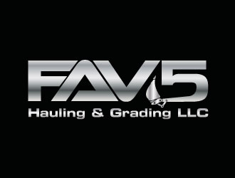 FAV5 Hauling & Grading, LLC logo design by defeale