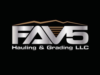 FAV5 Hauling & Grading, LLC logo design by defeale