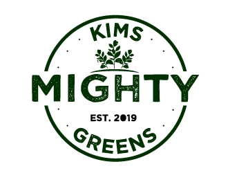 Kims Mighty Greens logo design by Ultimatum