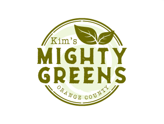 Kims Mighty Greens logo design by dchris