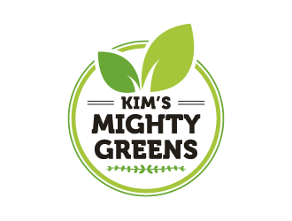Kims Mighty Greens logo design by pencilhand
