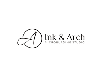 Ink & Arch Microblading Studio logo design by checx