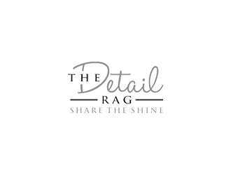 The Detail Rag         Tagline: Share The Shine logo design by checx