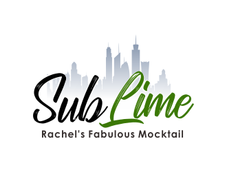 Rachels SubLime Mocktail logo design by Girly
