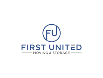    First United Moving & Storage logo design by johana