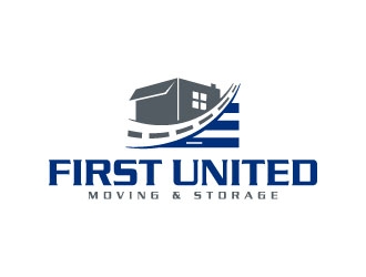    First United Moving & Storage logo design by DesignPal