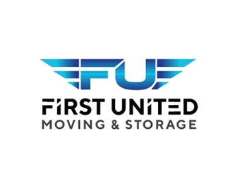    First United Moving & Storage logo design by Roma